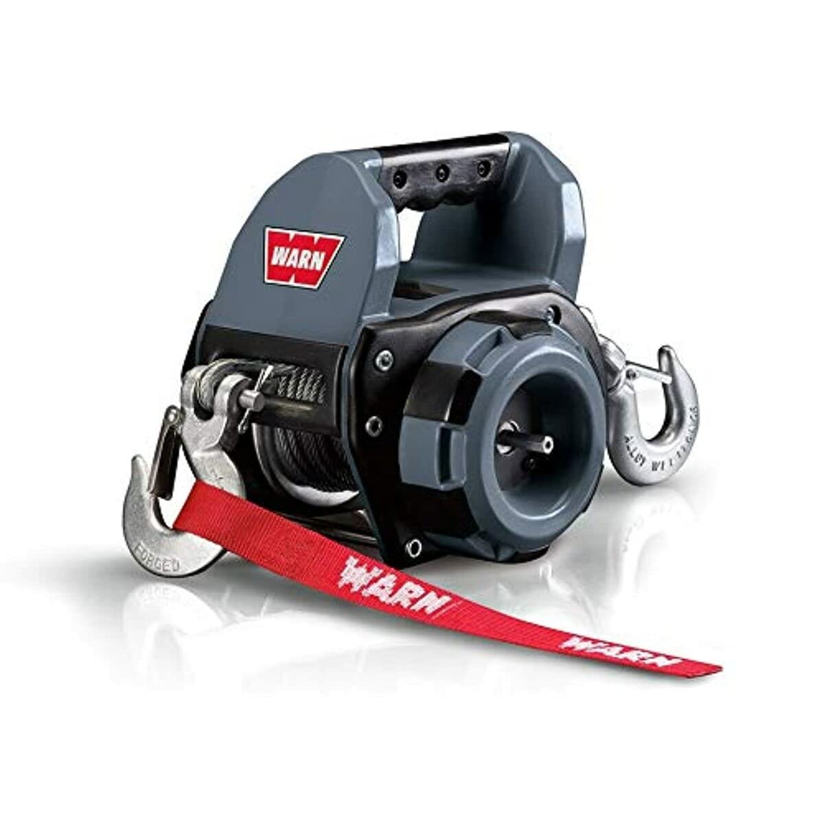 WARN Drill Winch 750 lb Capacity Portable Drilling Winch with 30 ft Steel Rope, Fairlead, Hook – Corded Electric Drill Powered Pulling Winch for Trucks, ATVs, UTVs, Trailers, & Off-Road Recovery