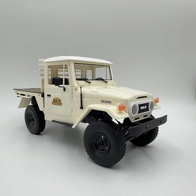 ARRIS WPL C44 1/16 RTF Off-Road RC Crawler 2025 New FJ45 RC Car with 370 Motor 2.4Ghz Remote Control Buggy 4WD RC Pickup Truck with LED Light Hobby Grade Gifts
