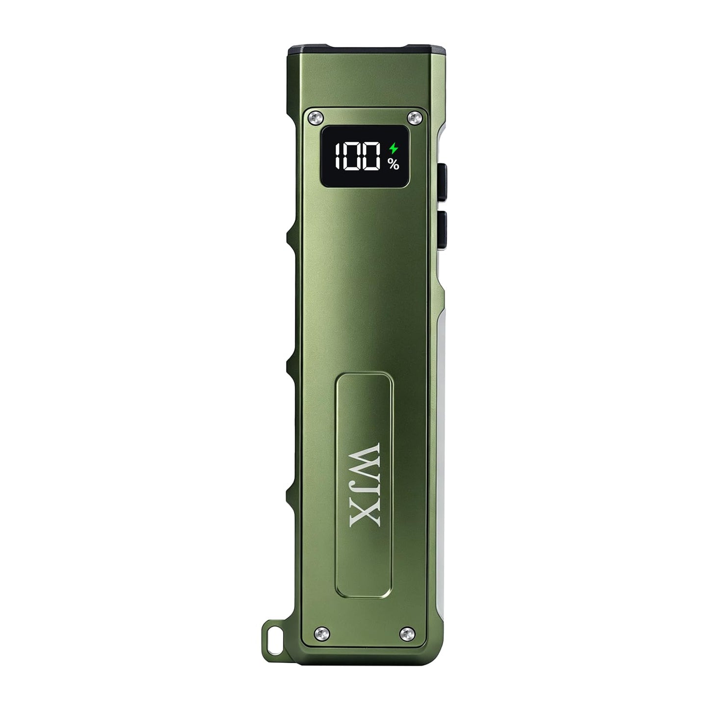 EDC Flat Flashlight, 1500 Lumens Rechargeable Pocket Flash Light with Magnetic Base, White LED, UV light, USB-C Charging for Camping, Emergency, Everyday Carry, Outdoor Working & Hiking(Field Green)