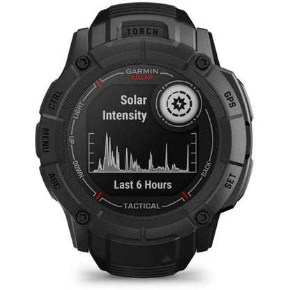 Garmin Instinct 2X Solar - Tactical Edition, Solar Charging, Rugged GPS Smartwatch, Built-in Flashlight, Ballistics Calculator, Black 010-02805-13 Bundle with 2 YR CPS Enhanced Protection Pack