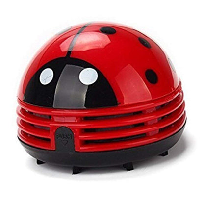 zswell Ladybug Cartoon Mini Vacuum Cleaner Dust Sweeper Cordless Corner Desktop Vacuum Cleaner Mini Cute Home Office