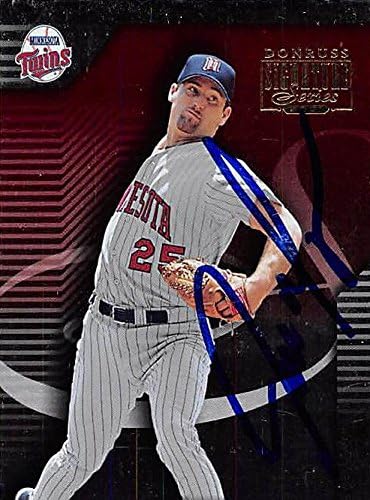 Sports Memorabilia Autograph Warehouse 246165 Joe Mays Autographed Baseball Card - Minnesota Twins 2001 Donruss Signature Series - No. 99