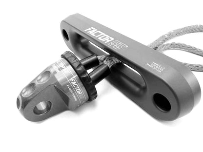 Factor 55 00015-06 Prolink Original Shackle Mount Replaces Winch Hook with a Stronger Shackle D Ring Mount Max Load Rating 16,000 lb. Ideal for 4x4 Off Road Adventures - Gray