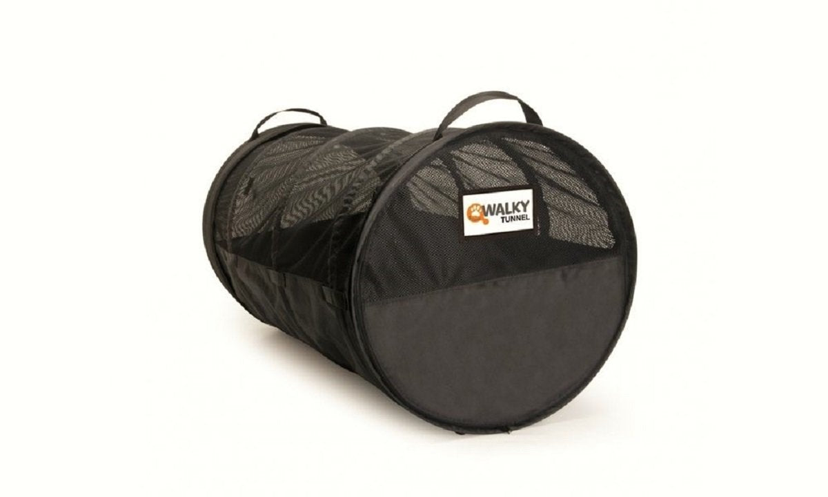 Walky Tunnel Pet Tube, Car Kennel Crate, Automotive Pet Containment Barrier Kennel, Soft Pet Crate, Large, 47" L x 24" Round, Universal Fit