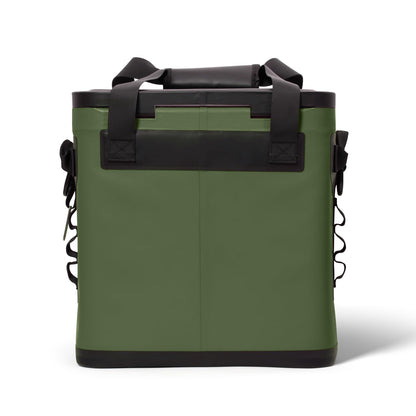 Quiksilver Zipperless Box Cooler 20L, Holds 24 Cans, 48 Hour Insulation, Leakproof & Waterproof Design, Heavy Duty TPU, IPX7, Padded Straps, Kangaroo Pockets, Bottle Opener (Trekking Green)