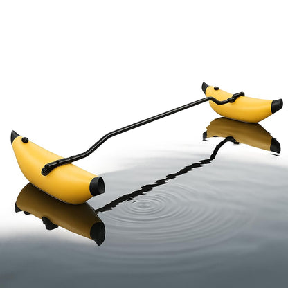 ZAWELIYO PVC Inflatable Kayak ger Portable Kayak Stabilizers Balancing Canoe ger Kitwith Sidekick Arms Rod Balancing Boat Accessory (Yellow)