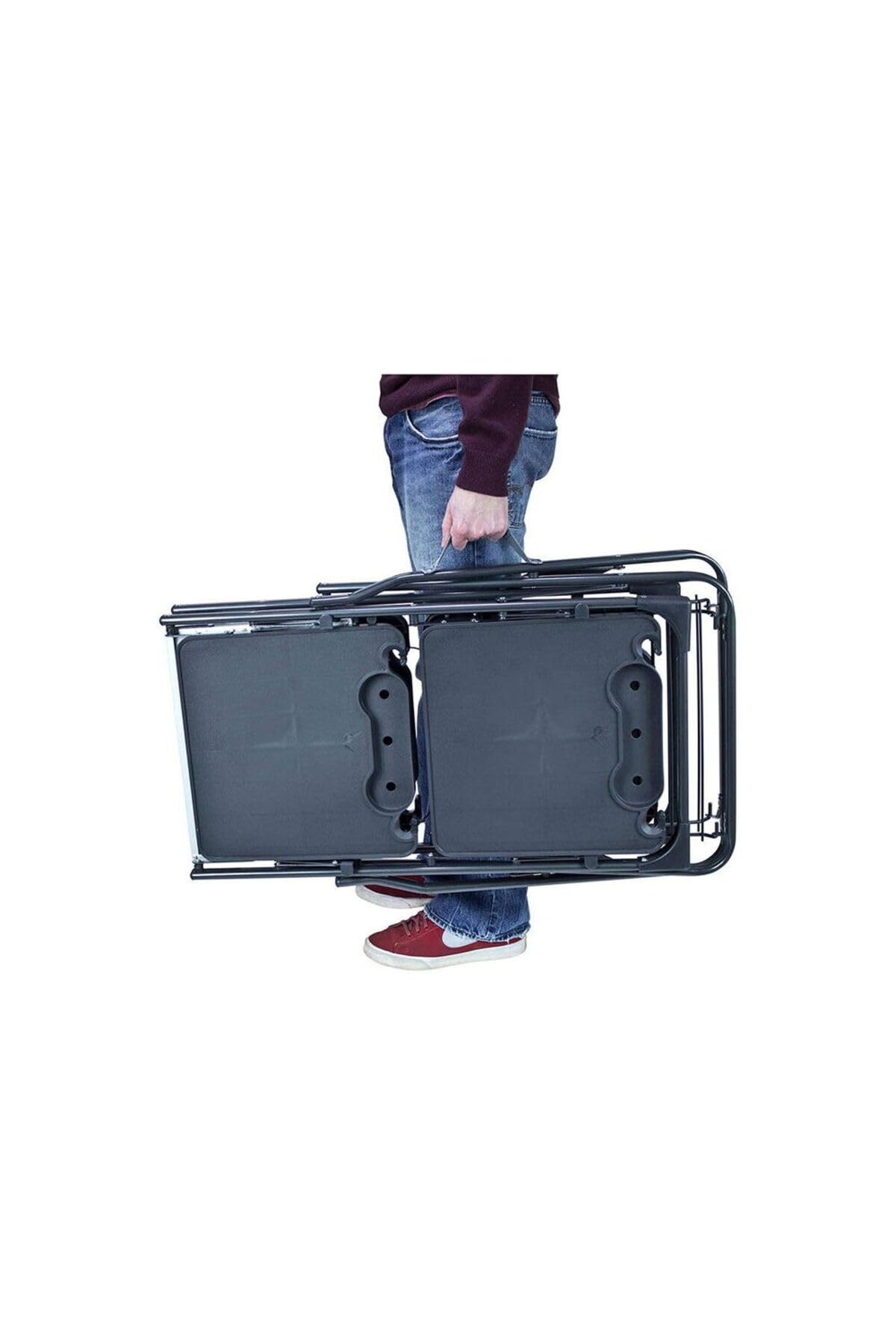 GCI OUTDOOR Slim-Fold Cook Station | Portable Folding Kitchen Table with a Heat Resistant Tabletop, 4 Side Tables & Storage Rack, Perfect for Picnics & Camping Trips
