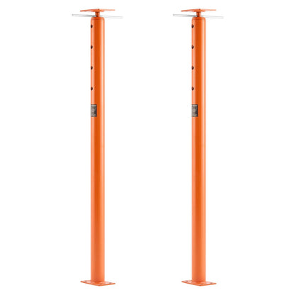 VEVOR House Floor Jacks, 2 Pack 53-93 Inch Height Range, 18000 lbs Max Load Capacity, Adjustable Support Beam Basement Jack Post Pole for Leveling, Lift Steel Telescoping Post for Temporary Support