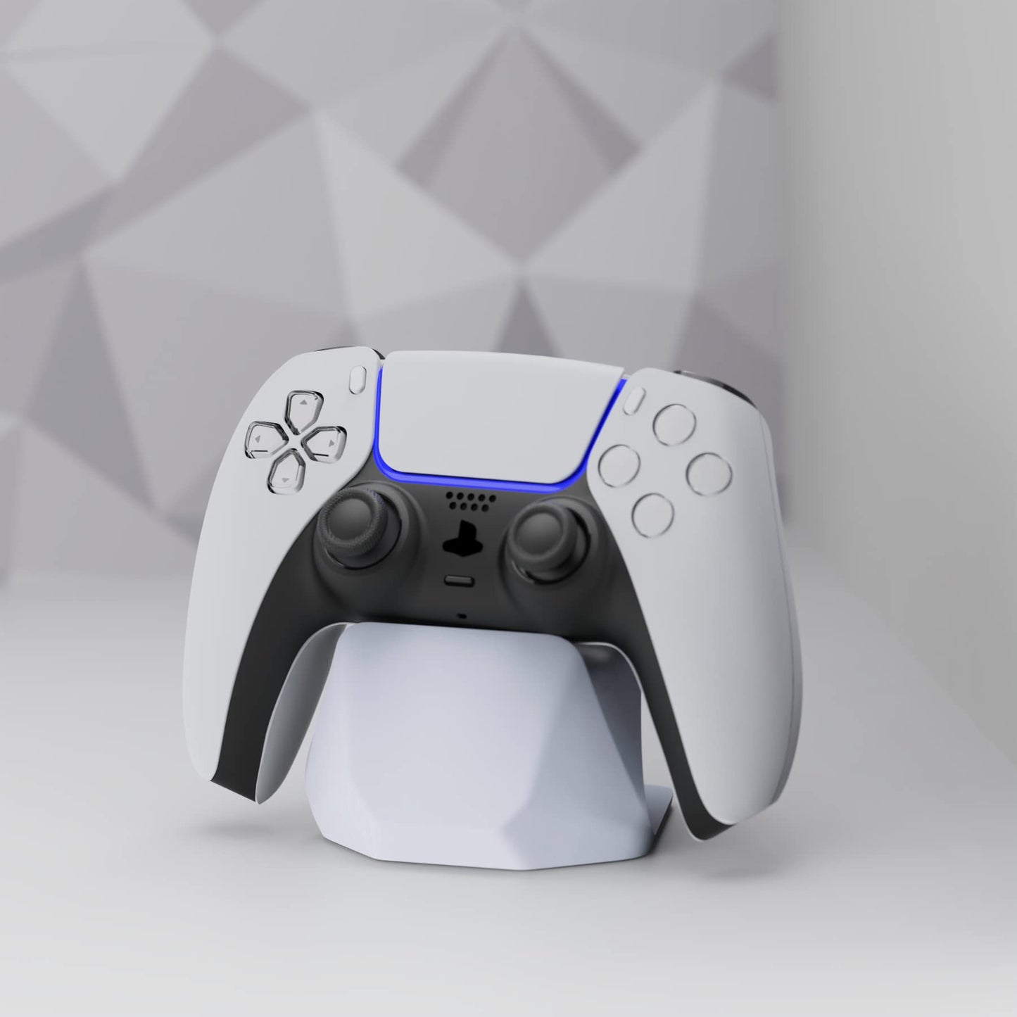 PlayVital Universal Game Controller Stand for Xbox Series X/S Controller, Gamepad Stand for PS5/4 Controller, Display Stand Holder for Switch Pro Controller - White