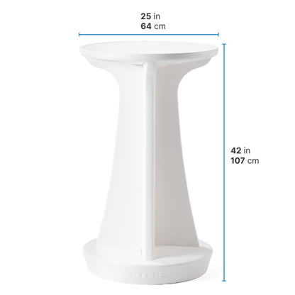 Step2 Vero in-Pool High-Top Bistro Table, 42 in. Outdoor Bar-Height Table for Pool Ledges up to 36 in. of Water, UV-Resistant, White