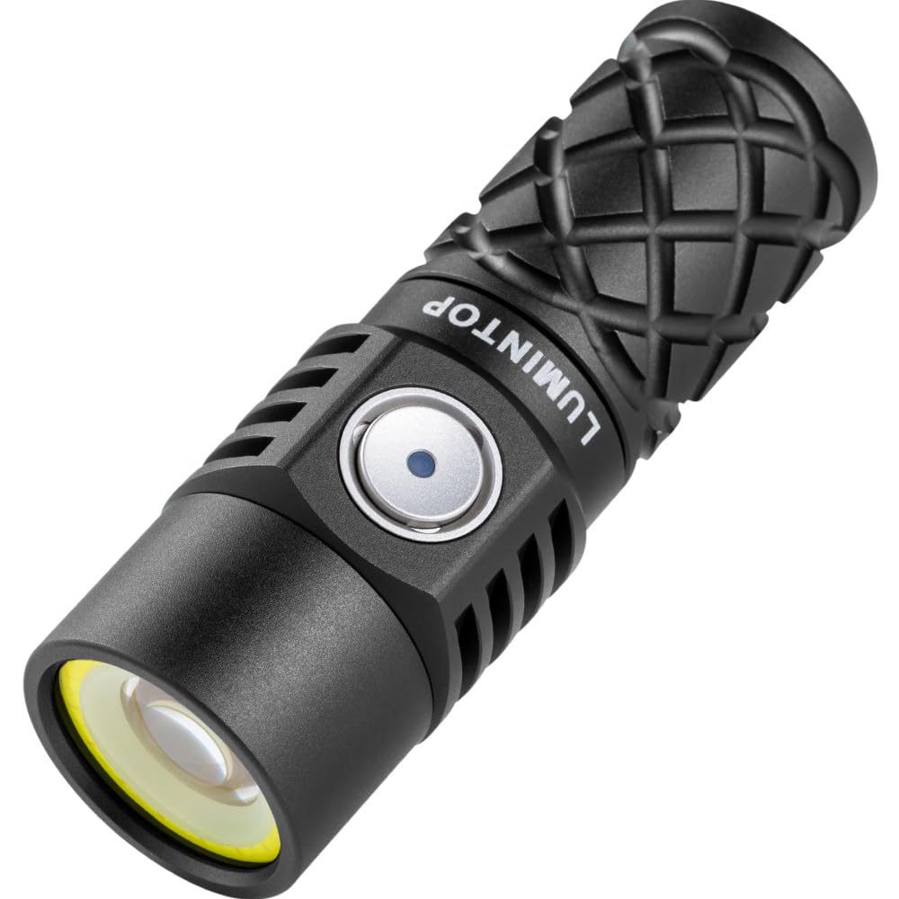 LUMINTOP W3 Compact Rechargeable LEP Flashlight - 700 Meters Range, Triple Light Sources, 550 Lumens, IPX11 Waterproof, Red Light & SOS, USB-C Charging