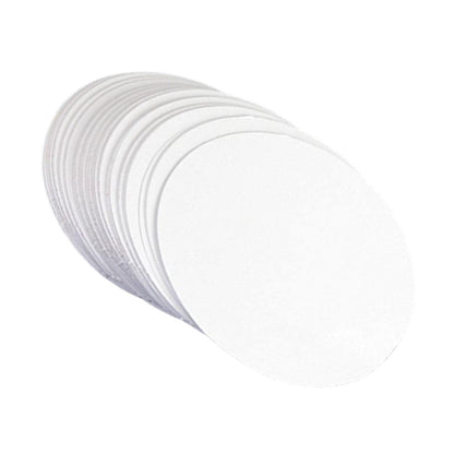 rockible 100 Pieces Button Badge Blank Paper Button Making Supplies Fitments Simple Using Lightweight Craft Making for DIY Lovers Friends Birthday, 58mm