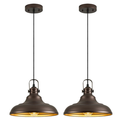 Haolaike Oil Rubbed Bronze Pendant Light, Metal, 2 Packs, Modern Design for Kitchen Island, Model Haolaike-ORB-Pendant-Light