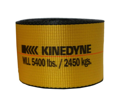 Mytee Products Kinedyne Winch Straps 4" x 30' Gold Heavy Duty Tie Down w/Flat Hooks WLL# 5400 lbs | 4 Inch Cargo Control for Flatbed Truck Utility Trailer (10 Pack)