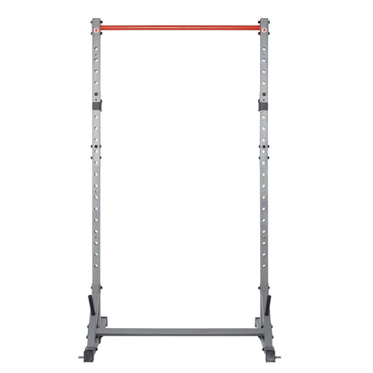 Sunny Health & Fitness Squat Stand Power Rack for Weightlifting - Multifunction Bench Press Squat Rack with Adjustable Pull Up Bar for Home Gym - SF-XF922059