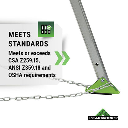 Peakworks Confined Space Kit - For Safe Access & Rescue - Includes Tripod, Man Winch & Bag - OSHA & ANSI Compliant Fall Protection - 65 ft Cable