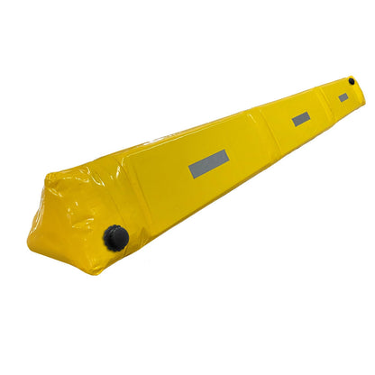 LTCANOPY Flood Barrier 10Ft Length 12Inch Height, Flood Sandbag Alternative, Lightweight Water Filled Flood Control Barrier,Reusable PVC Flood Prevention Tube for Door Garage Home（Yellow)