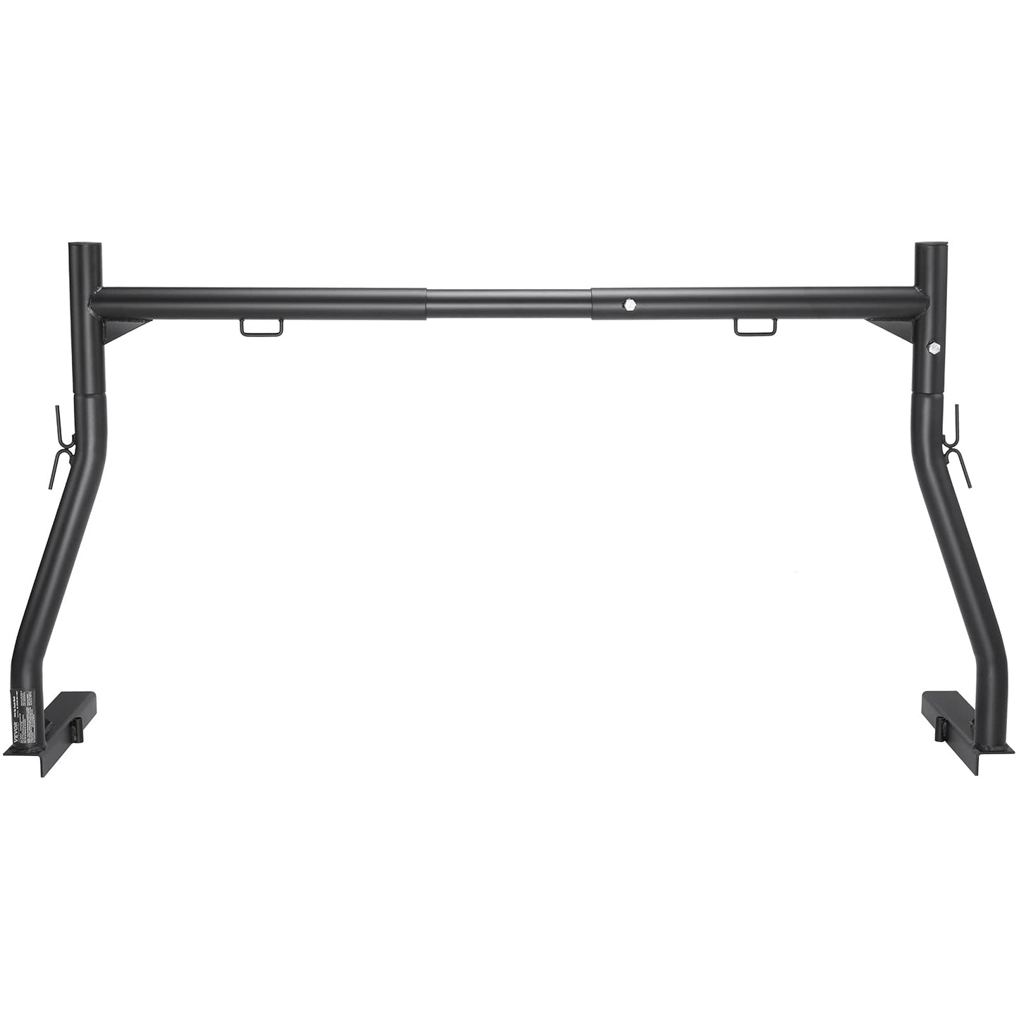 VEVOR Extendable Steel Truck Ladder Rack - 800 lbs Capacity, 46-71 inch, Non-Drilling for Kayak, Surfboard, Lumber, Ladder