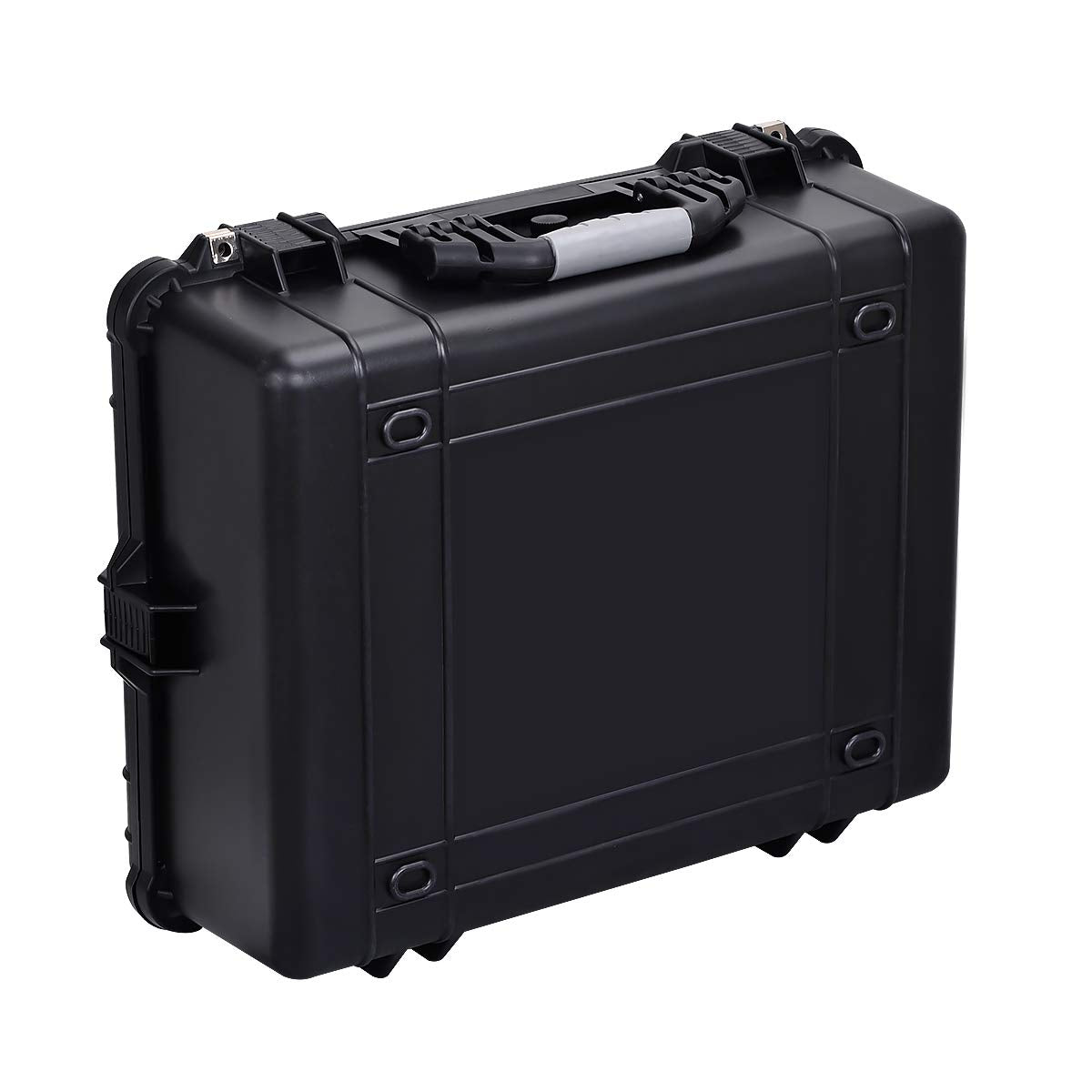 MEIJIA Portable Waterproof Protective Hard Case, Camera Case with Customizable Fit Foam Inserted,Fit Use of Drones,Camera,Equipments, Elegant Black (24.25"X19.43"X8.68")