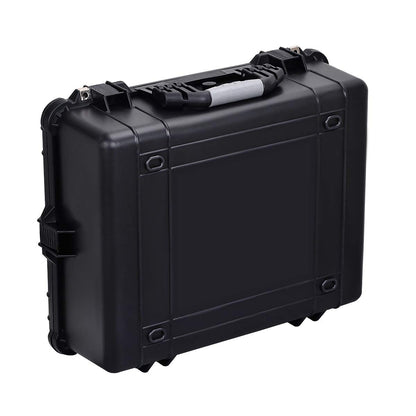 MEIJIA Portable Waterproof Protective Hard Case, Camera Case with Customizable Fit Foam Inserted,Fit Use of Drones,Camera,Equipments, Elegant Black (24.25"X19.43"X8.68")