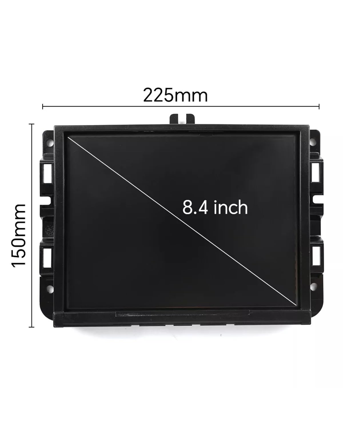 8.4" Uconnect VP2 Touch Screen LCD Display Monitor for 2017-2021 Jeep Compass Replacement Radio Navigation LA084X02-SL01 with Frame