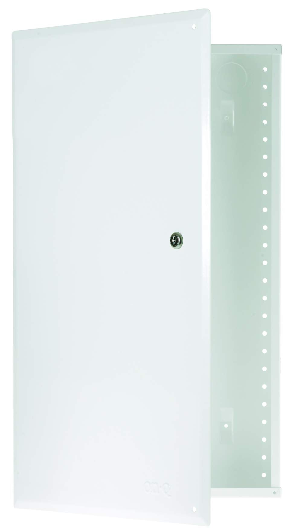 Legrand - OnQ Structured Media Enclosure with Hinged Door, 42 Inch Metal Media Box, EN4250 & Legrand - OnQ Cable Management Clips, No Tools to Install Wall Cable Management, AC103520, 20 Pack