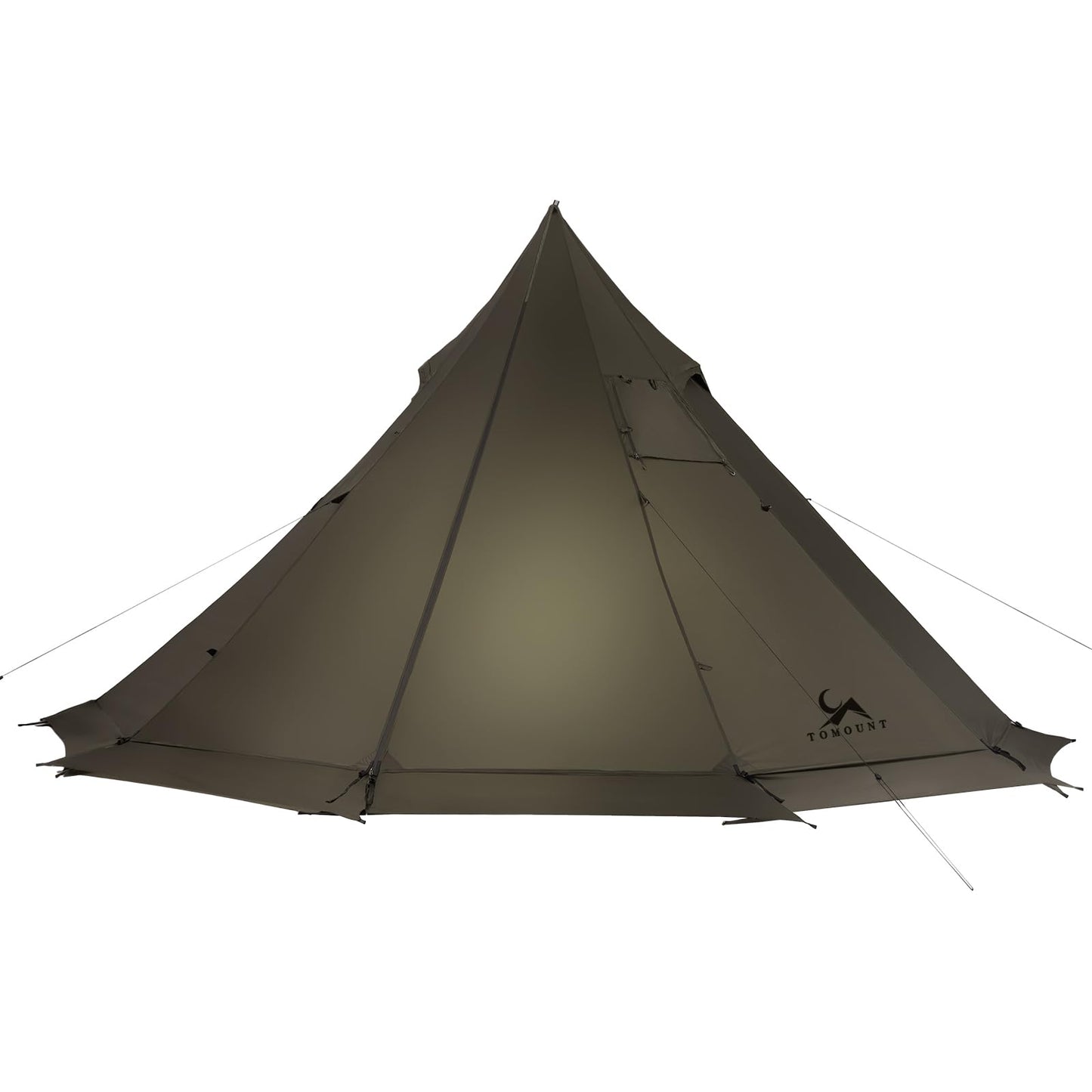 MC TOMOUNT 3.6lb Ultralight Hot Tent with Stove Jack, 4 Season 1-2 Person Tipi Backpacking Tent for Camping, 20D Ripstop Nylon, Windproof Waterproof Winter Teepee Tents for Hiking Survival Hunting