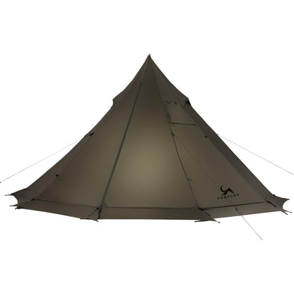 MC TOMOUNT 3.6lb Ultralight Hot Tent with Stove Jack, 4 Season 1-2 Person Tipi Backpacking Tent for Camping, 20D Ripstop Nylon, Windproof Waterproof Winter Teepee Tents for Hiking Survival Hunting