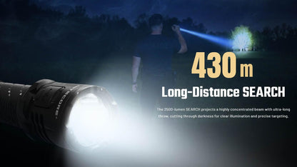 Nitecore P27iX 5000 Lumen Tactical Flashlight, USB-C Rechargeable, Dual Switch Custom Controls, Spot Flood Mixed Beam, High Output EDC Duty Flashlight
