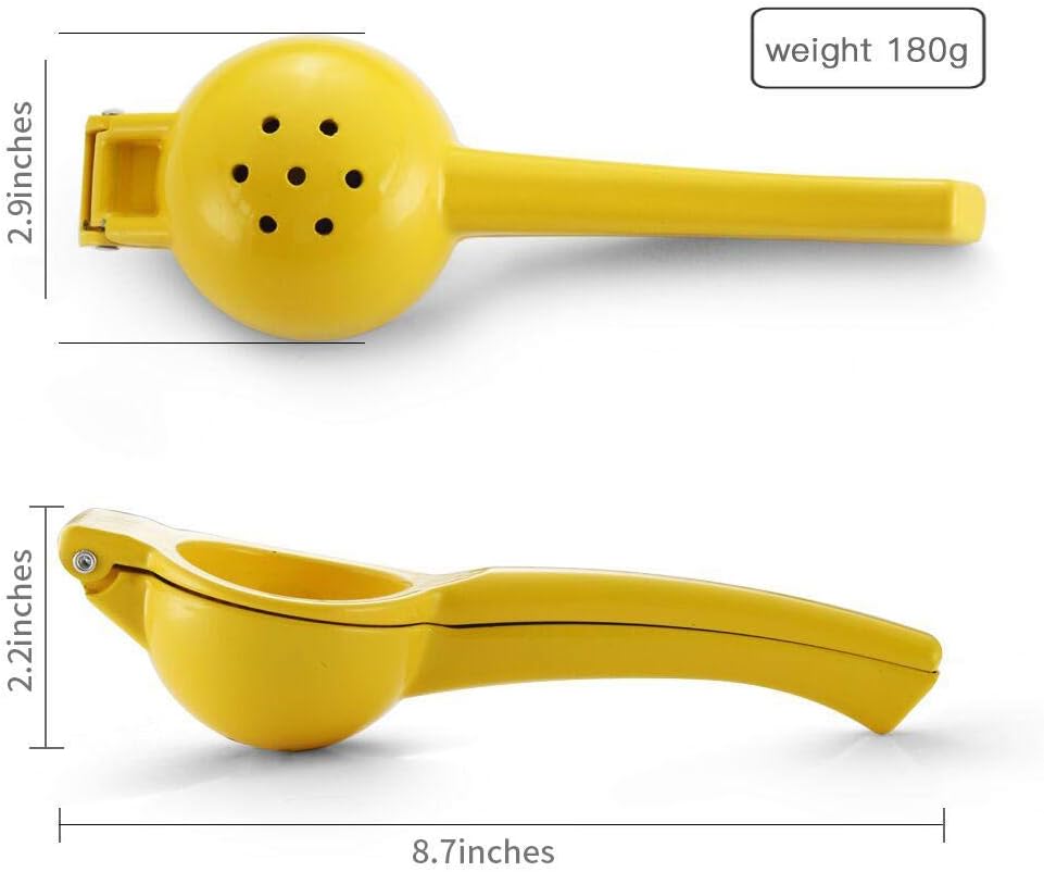 Y-ME Manual Citrus Juicer - Professional Lemon & Lime Squeezer Kitchen Tool | Yellow Metal Design