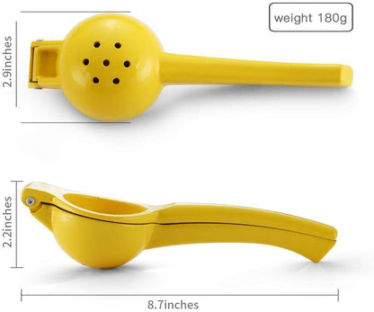 Y-ME Manual Citrus Juicer - Professional Lemon & Lime Squeezer Kitchen Tool | Yellow Metal Design