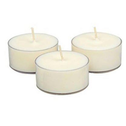 Soy Tealight Candles - 25 Unscented - All Natural Color - Clear Cup Candles with 6 to 8 Hour Burn Time - by Soyworx