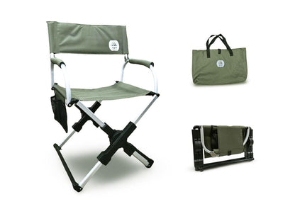 Portable Camping Chair with Carry Bag, Compact, Lightweight Collapsible Arm Chair for Outdoor Camping, Sports, Tailgates, Beach, and Fishing; Supports up to 250lbs [2024 (Green)