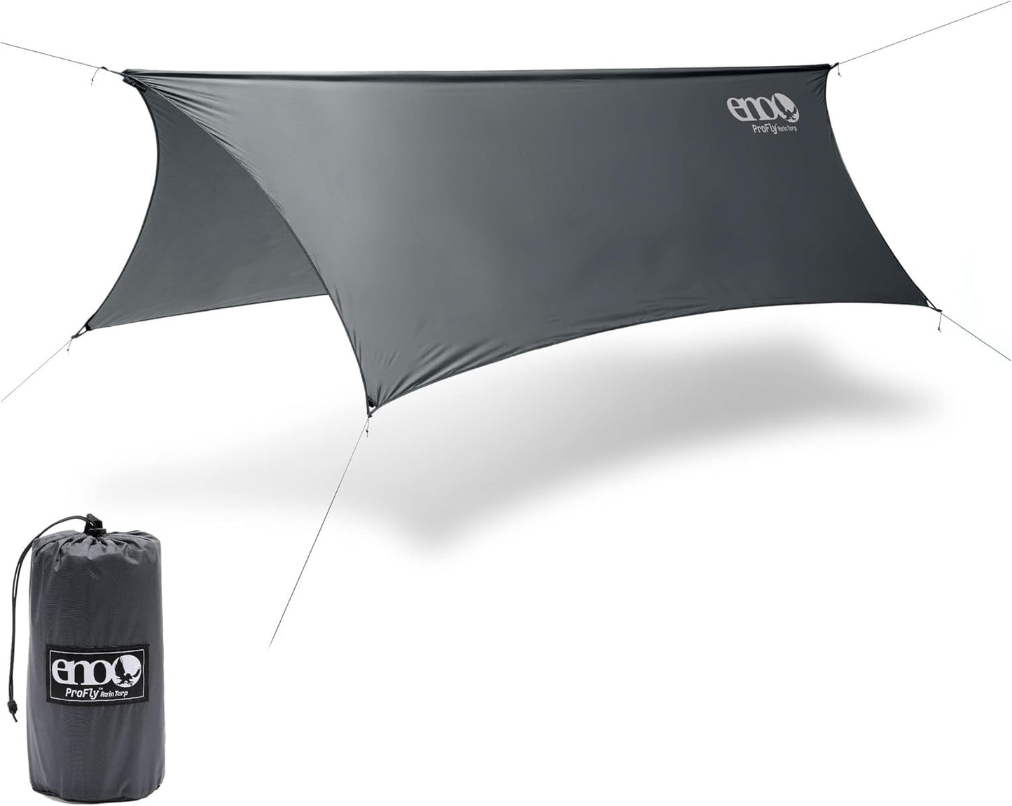 ENO, Eagles Nest Outfitters ProFly Rain Tarp, Ultralight Hammock Accessory, Charcoal