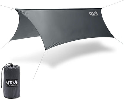 ENO, Eagles Nest Outfitters ProFly Rain Tarp, Ultralight Hammock Accessory, Charcoal