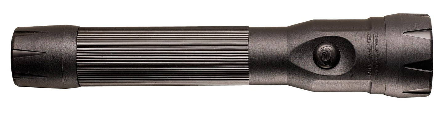 Streamlight 76833 PolyStinger DS LED Flashlight with 120-Volt AC Charger and 1 Piggyback Holder, Black - 385 Lumens