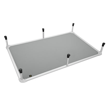 Veehoo Chew Proof Elevated Dog Bed - Cooling Raised Pet Cot - Silver Aluminum Frame and Durable Textilene Mesh Fabric, Unique Designed No-Slip Feet for Indoor or Outdoor Use, Grey, XX-Large, CWC2003