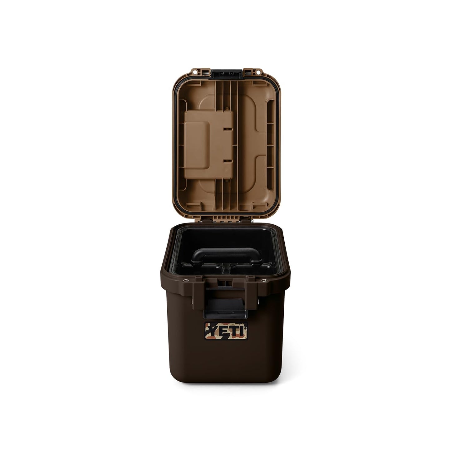YETI LoadOut 15 GoBox Divided Waterproof Cargo Case, Dry Box, Camera Case, Fishing Tackle Box, Wetlands Brown