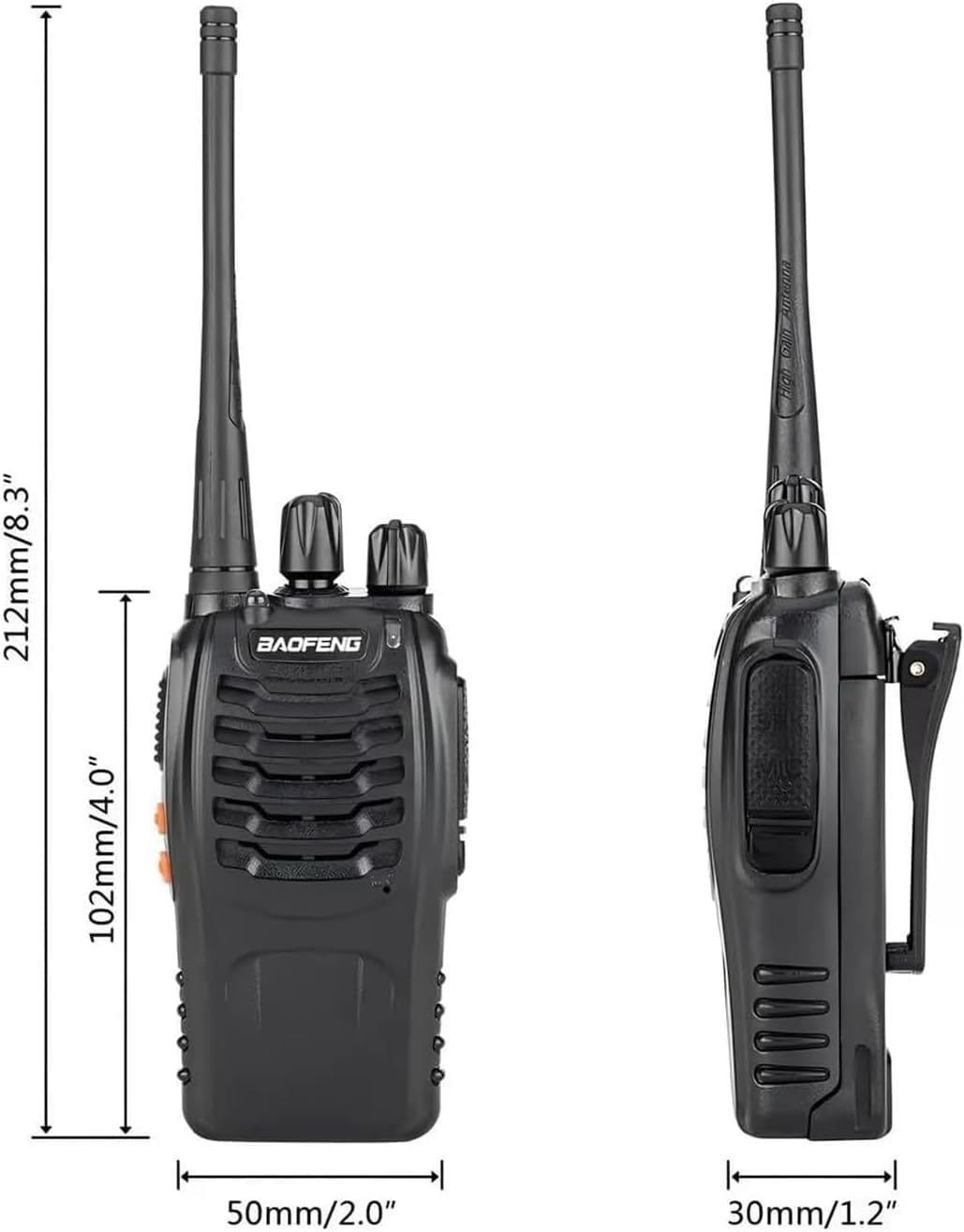 BAOFENG Walkie Talkies Long Range for Adults with Earpieces,16 Channel Walky Talky Rechargeable Handheld Two Way Radios with Flashlight Li-ion Battery and Charger 10 Pack