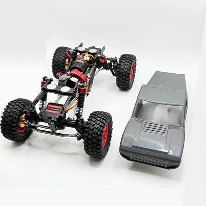 furitek 1/18 RC Crawler TerraX Active Pro 4WS ARTR – Remote Control Car RC Cars for Adults Mini Crawler Brushless 2-in-1 System (Champagne Nude Edition) (Grey)