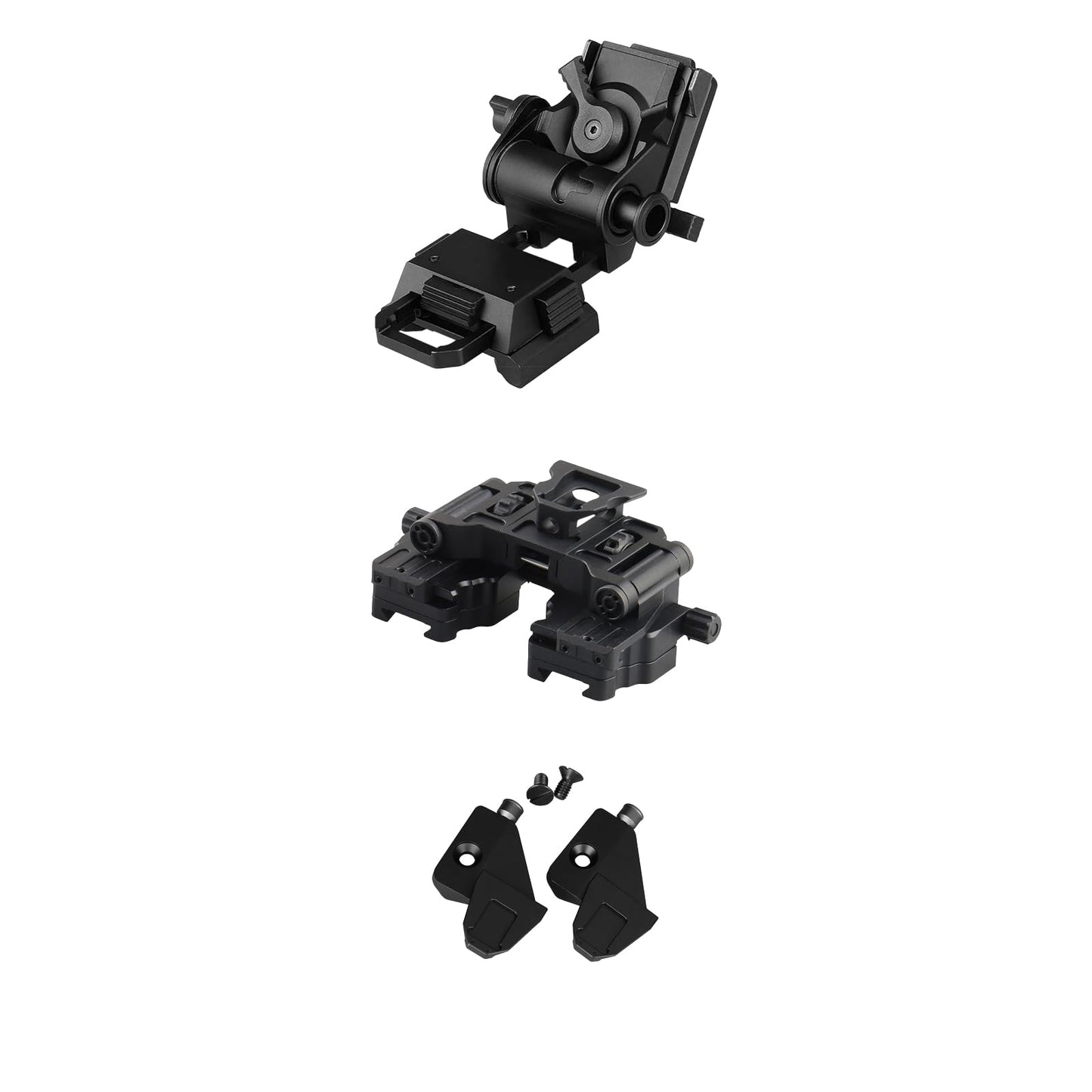 YSS PVS 14 Binocular Bridge Mount Modular Interface NVG Mount Adapter with AN/PVS-14 Dovetail Shoe and L4G24 Helmet Mount Suitable Monocular/Binocular Night Vision Goggles Aluminum Hollow Design