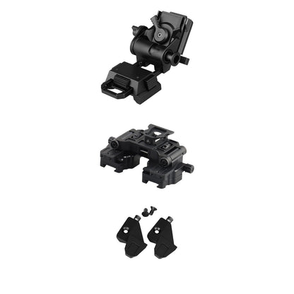 YSS PVS 14 Binocular Bridge Mount Modular Interface NVG Mount Adapter with AN/PVS-14 Dovetail Shoe and L4G24 Helmet Mount Suitable Monocular/Binocular Night Vision Goggles Aluminum Hollow Design