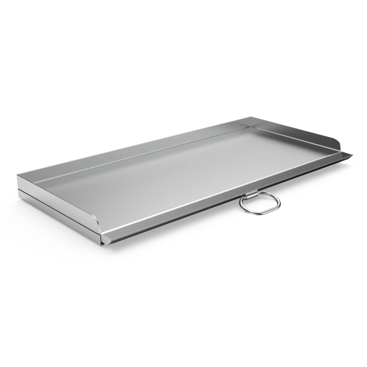 Stanbroil Cast Stainless Steel Replacement Cooking Griddle with Handle for Camp Chef SG60, Fits Camp Chef 14” 2 Burner Stove Cooking System and Other Similar Grills
