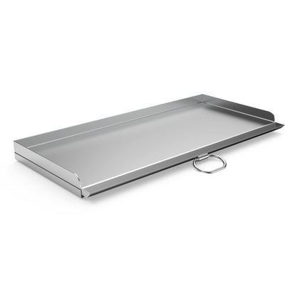 Stanbroil Cast Stainless Steel Replacement Cooking Griddle with Handle for Camp Chef SG60, Fits Camp Chef 14” 2 Burner Stove Cooking System and Other Similar Grills