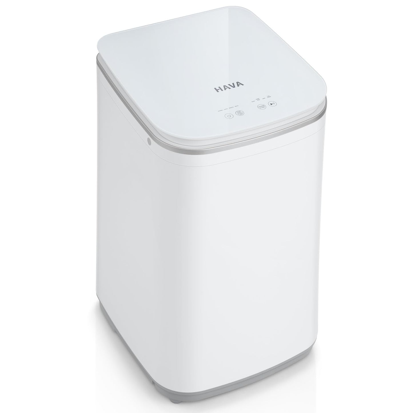 HAVA Portable Washing Machine, 0.8 Cu. Ft. Capacity Mini Washer & Spin Dryer, Fully Automatic with 8 Wash Programs, Hot Wash Options & Upward Drainage, Space Saving for Apartments, Dorms, and RVs