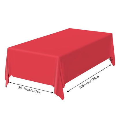 FALIZIFU 2 Pack Red Plastic Tablecloth Disposable Table Covers Red Rectangle Tablecloth for Party Baby Shower Wedding Birthday Table Cloth Disposable
