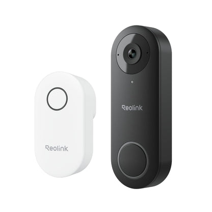 REOLINK Video Doorbell WiFi Camera - Wired 2K Outdoor, 5G&2.4G WiFi, 4:3 Wide View Angle, Smart Detection, Local Storage, No Subscription Front Door Home Security, Customized Reolink Chime