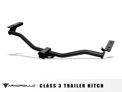 Armordillo Class 3 Trailer Hitch 2-Inch Receiver with Loaded Ball Mount|Compatible with 2011-2017 Ford Explorer / 2013-2017 Ford Police Interceptor Utility|8736197|Tow Hitch|Gloss Black