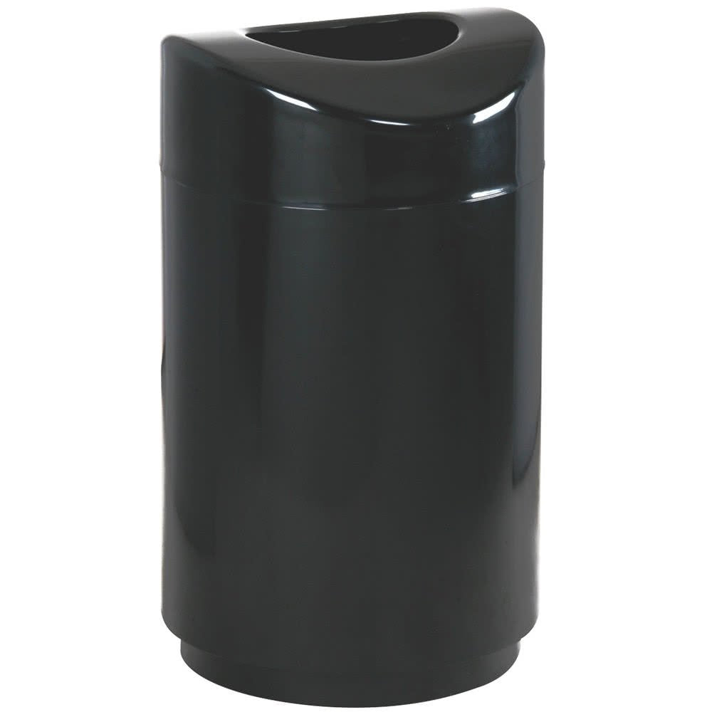 Rubbermaid Commercial Products Executive Series Eclipse Trash Can, 30-Gallon, Black, Indoor/Outdoor Waste Container for Malls/Offices/Hotels/Schools