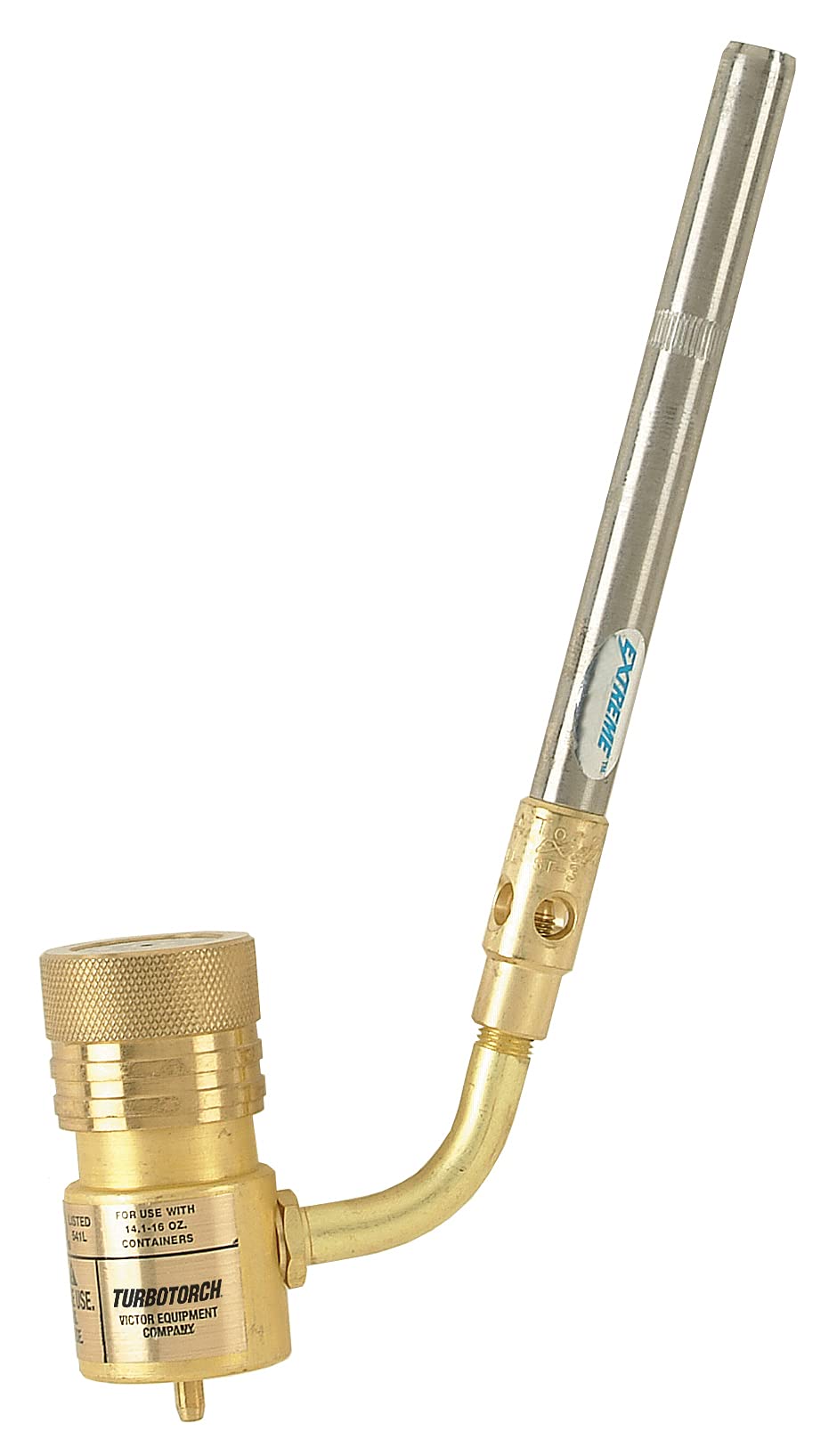 TURBOTORCH 0386-0403 STK-9 Hand Torch Kit for Soft Soldering and Brazing Copper, Brass, Steel, Bronze, Aluminum, Propane/Mapp Pro, Extreme Swirl Technology, 360 Degree, STK-R Regulator, ST-3 Tip